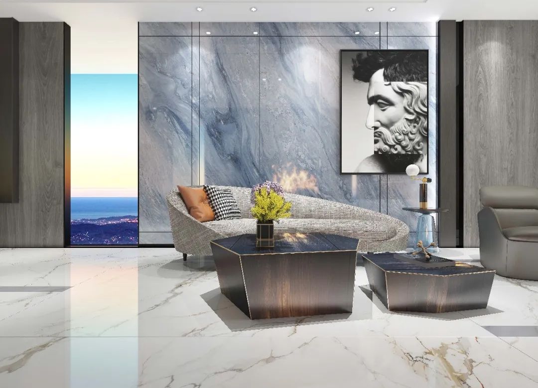 美陶瓷砖2022新品缦·雅岩丨大规格岩板成就大视界
