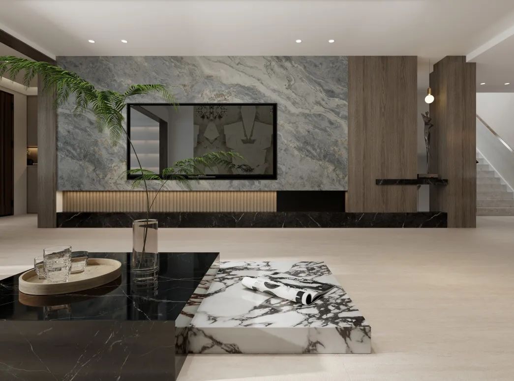 马可波罗瓷砖臻系列空间 | 大宅设计，高雅韵味