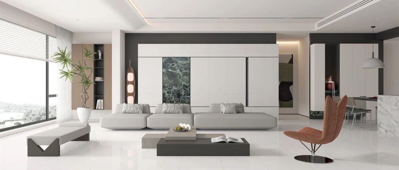 裕成瓷砖 NEW | 600X1200mm御品·通体大理石，以自然石材纹理与质感演绎美学空间！