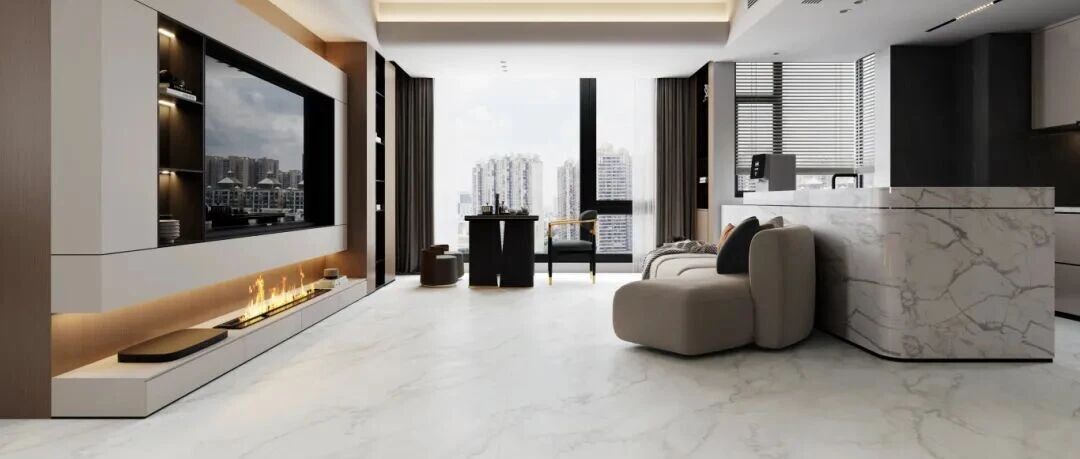 利家居瓷砖LANDSx铂丝绒臻石系列新品｜以绒感美学，藏于瓷间的高雅诗篇