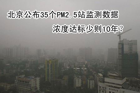 上一篇：京公布35个PM2.5站监测数据 浓度达标少则10年？
