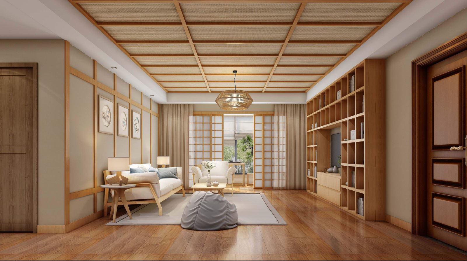 一套日式家装效果图试做|空间|家装设计|人间行走 - 原创作品 - 站酷 (ZCOOL)